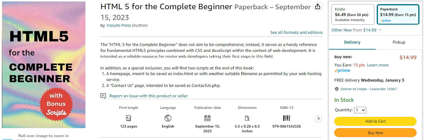 HTML 5 for the Complete Beginner